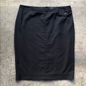 Grey Coin Pocket Pencil Skirt by GAP - Sz 8